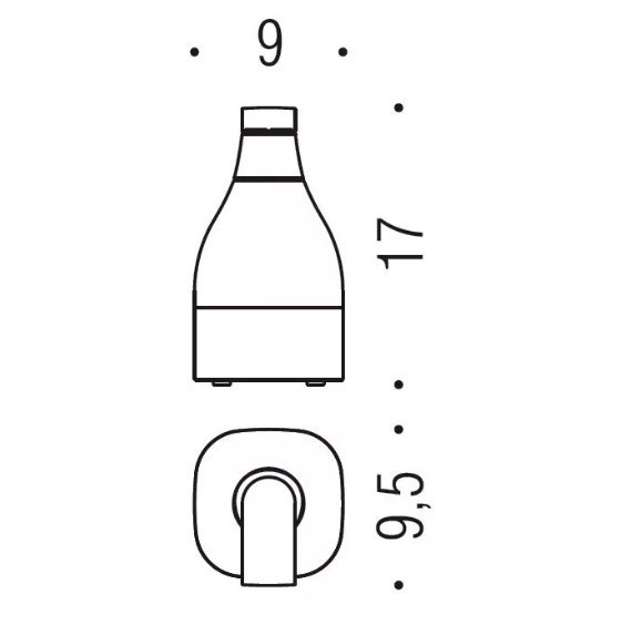 Дозатор COLOMBO DESIGN ALIZE B9331 настольный цвет хром B9331.CR