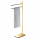 Стойка COLOMBO DESIGN SQUARE B9901.OM напольная с полотенцедержателем цвет золото матовое