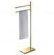 Стойка COLOMBO DESIGN SQUARE B9901.OM напольная с полотенцедержателем цвет золото матовое