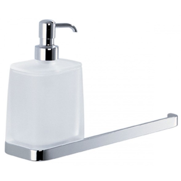 Полотенцедержатель с дозатором COLOMBO DESIGN TIME W4274 настенный цвет хром W4274.CR