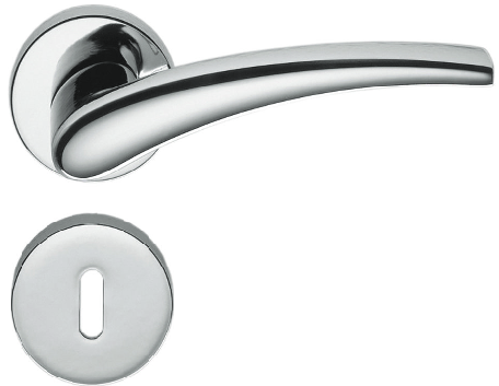 Дверная ручка Colombo BLAZER FL11R CM хром матовый FL11R.CM