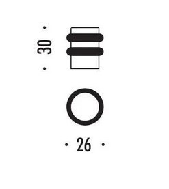 Ограничитель дверной Colombo CD412 хром CD412.CR