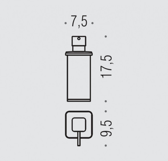 Дозатор COLOMBO DESIGN LULU B9322 настольный цвет хром B9322.CR