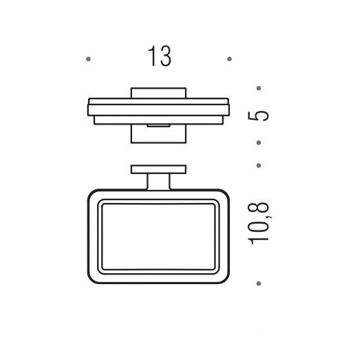 Мыльница COLOMBO DESIGN BASICQ B3701.NM настенная цвет черный матовый B3701.NM