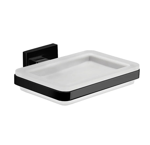 Мыльница COLOMBO DESIGN BASICQ B3701.NM настенная цвет черный матовый B3701.NM