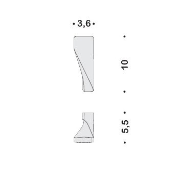 Крючок COLOMBO DESIGN ALIZE AR37 одинарный цвет хром AR37.CR