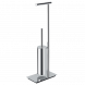 Стойка COLOMBO DESIGN SQUARE B9907 напольная с держателем туалетной бумаги и ершиком цвет хром B9907.CR