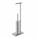 Стойка COLOMBO DESIGN SQUARE B9907 напольная с держателем туалетной бумаги и ершиком цвет хром B9907.CR
