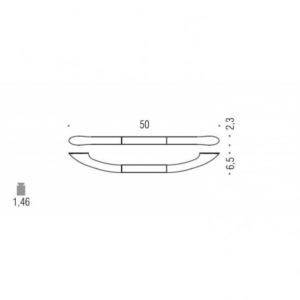 Поручень COLOMBO DESIGN COMPLEMENTI B9734 цвет хром B9734.CR