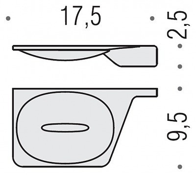 Мыльница COLOMBO DESIGN ALIZE B2501SX настенная цвет хром B2501S.CR