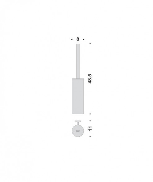 Ершик COLOMBO DESIGN NORDIC B5207 настенный B5207.CR