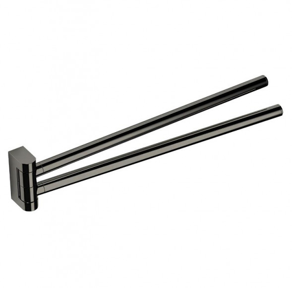 Полотенцедержатель COLOMBO DESIGN MINI B4012.HPS1 двойной цвет нержавеющая сталь B4012.HPS/SS