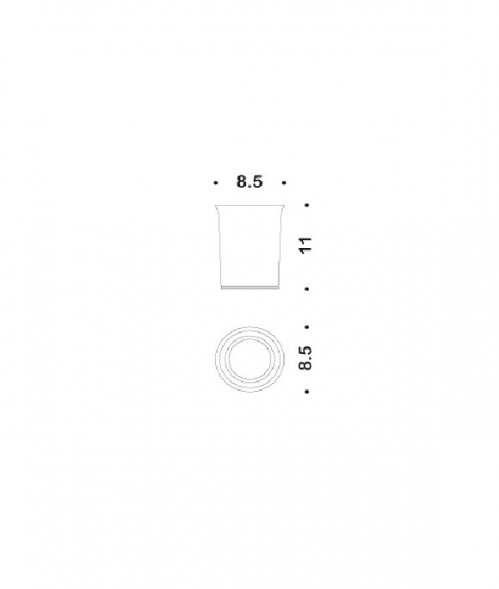 Стакан COLOMBO DESIGN LINK B2441 настольный цвет хром B2441.CR