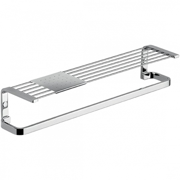 Полочка COLOMBO DESIGN TIME W4277 с полотенцедержателем с металлической полочкой цвет хром W4277.CR