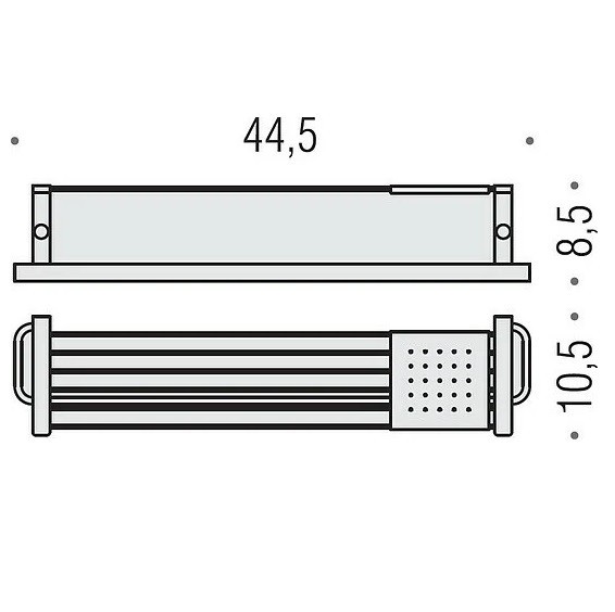 Полочка COLOMBO DESIGN TIME W4277 с полотенцедержателем с металлической полочкой цвет хром W4277.CR