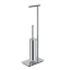 Стойка COLOMBO DESIGN SQUARE B9907.HPS/1 напольная с держателем туалетной бумаги и ершиком цвет нержавеющая сталь