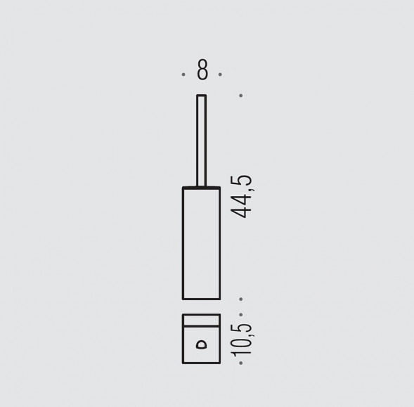 Ершик COLOMBO DESIGN LULU B6207.HPS настенный цвет золото