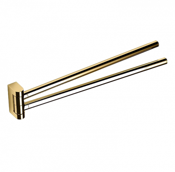 Полотенцедержатель COLOMBO DESIGN MINI B4012.OM двойной цвет золото матовое B4012.OM