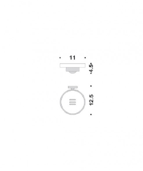 Мыльница COLOMBO DESIGN NORDIC B5201 настенная цвет хром B5201.CR