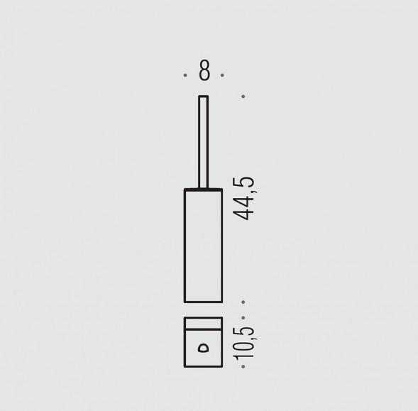 Ершик COLOMBO DESIGN LULU B6227 настенный цвет хром B6227.CR