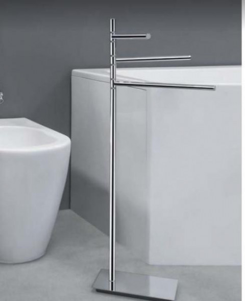 Стойка COLOMBO DESIGN SQUARE B9915 напольная с полотенцедержателем цвет хром B9915.CR