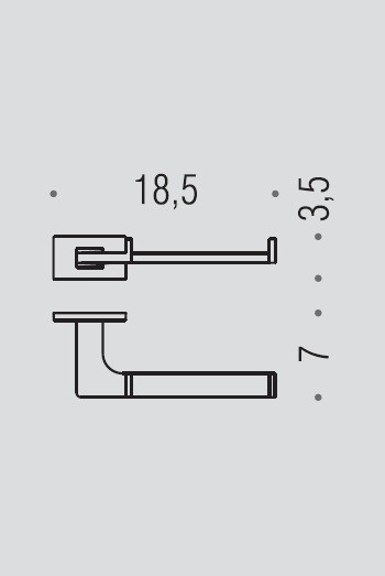 Держатель туалетной бумаги COLOMBO DESIGN LOOK B1608.BM без крышки цвет белый матовый B1608.BM