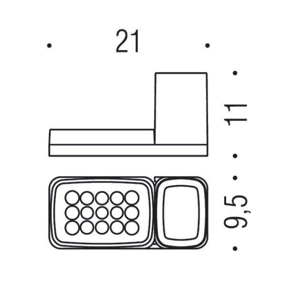 Стакан с мыльницей COLOMBO DESIGN TIME W4272 настенный цвет хром W4272.CR