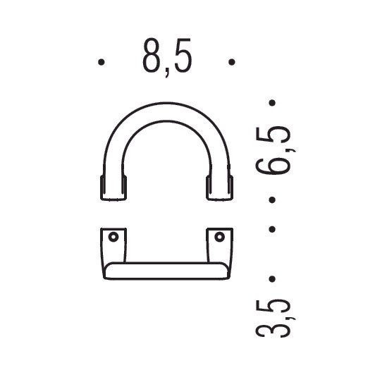 Крючок COLOMBO DESIGN LULU LC47.HPS одинарный цвет золото