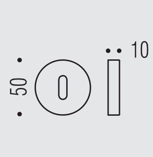 Накладка под цилиндр Colombo Design Rosetta One CC13 белый 1 шт CC13.BL