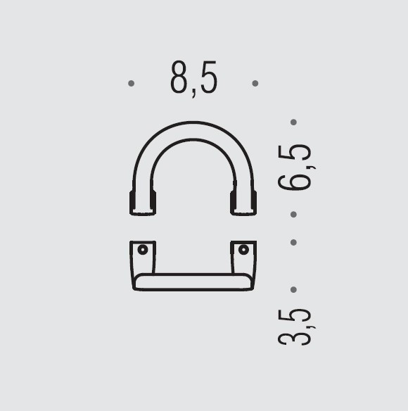 Крючок COLOMBO DESIGN LULU LC47.HPS1 одинарный цвет нержавеющая сталь