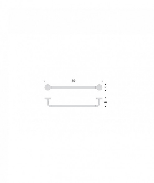 Полотенцедержатель COLOMBO DESIGN NORDIC B5209 широкий B5209.CR