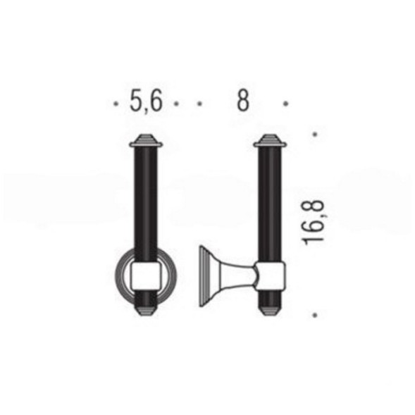 Держатель запасного рулона бумаги COLOMBO DESIGN HERMITAGE B3390.HPS цвет золото