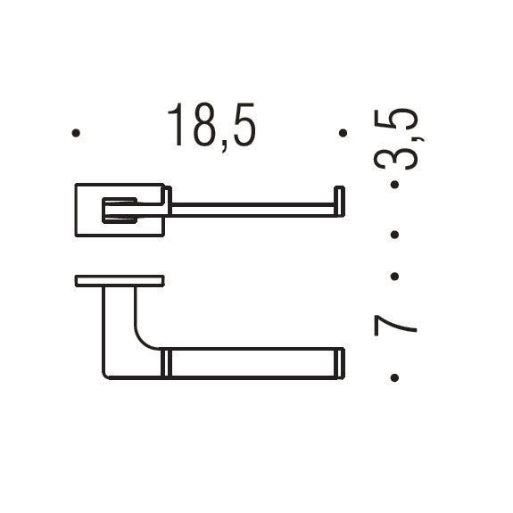 Держатель туалетной бумаги COLOMBO DESIGN LOOK B1608.OM без крышки цвет золото матовое B1608.OM