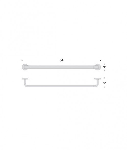 Полотенцедержатель COLOMBO DESIGN NORDIC B5210 широкий B5210.CR