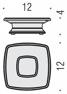 Мыльница COLOMBO DESIGN PORTOFINO B3242.GOLD настольная цвет золото