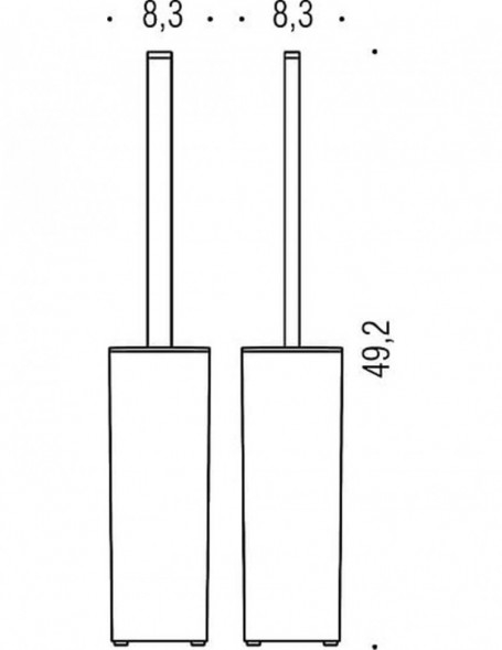 Ершик COLOMBO DESIGN BASICQ B3706.NM напольный цвет черный матовый  B3706.NM