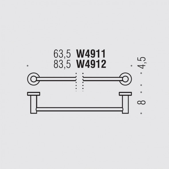 Полотенцедержатель COLOMBO DESIGN PLUS W4912.OM широкий цвет золото матовое W4912.OM