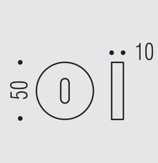 Накладка под цилиндр Colombo Design Rosetta One CC13 хром 1 шт CC13.CR