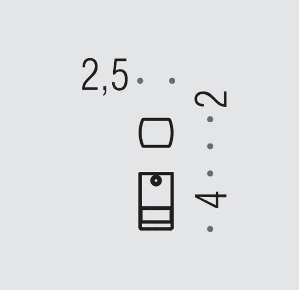 Крючок COLOMBO DESIGN LULU LC57.HPS1 одинарный цвет нержавеющая сталь