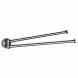 Полотенцедержатель COLOMBO DESIGN PLUS W4913 двойной цвет хром W4913.CR