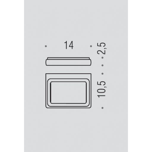 Мыльница COLOMBO DESIGN LULU B6201 настенная цвет B6201.CR