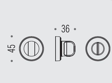 Фиксатор сантехнический Colombo Rosetta CD79 BZGG.45.BR бронза  CD79BZGG.45.BR