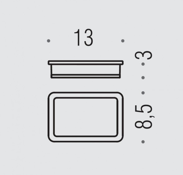 Мыльница COLOMBO DESIGN LULU B6240 настольная цвет хром B6240.CR