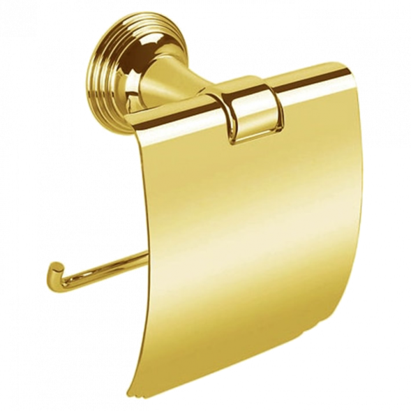 Держатель туалетной бумаги COLOMBO DESIGN HERMITAGE B3391.HPS с крышкой цвет золото