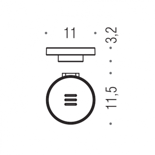 Мыльница COLOMBO DESIGN MINI B4001.GM подвесная цвет графит матовый B4001.GM