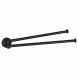Полотенцедержатель COLOMBO DESIGN PLUS W4913.NM двойной цвет черный матовый