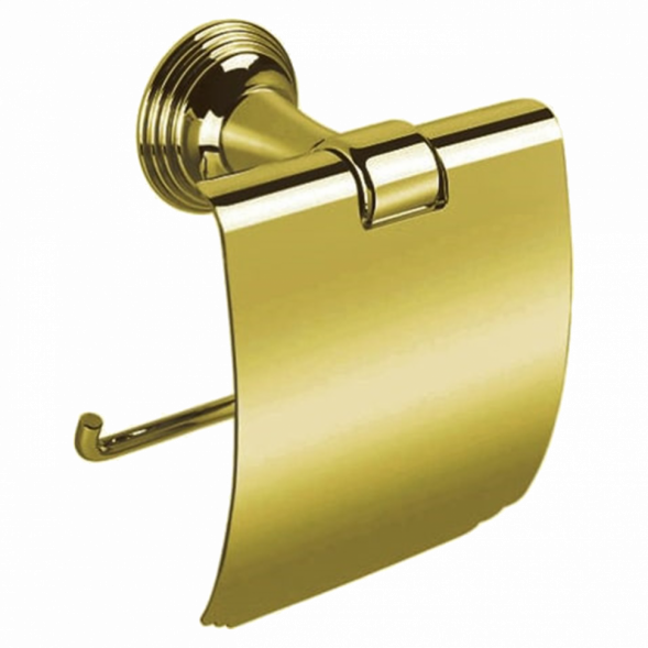 Держатель туалетной бумаги COLOMBO DESIGN HERMITAGE B3391.OA с крышкой цвет античная латунь