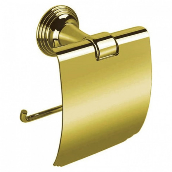 Держатель туалетной бумаги COLOMBO DESIGN HERMITAGE B3391.OA с крышкой цвет античная латунь