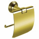 Держатель туалетной бумаги COLOMBO DESIGN HERMITAGE B3391.OA с крышкой цвет античная латунь