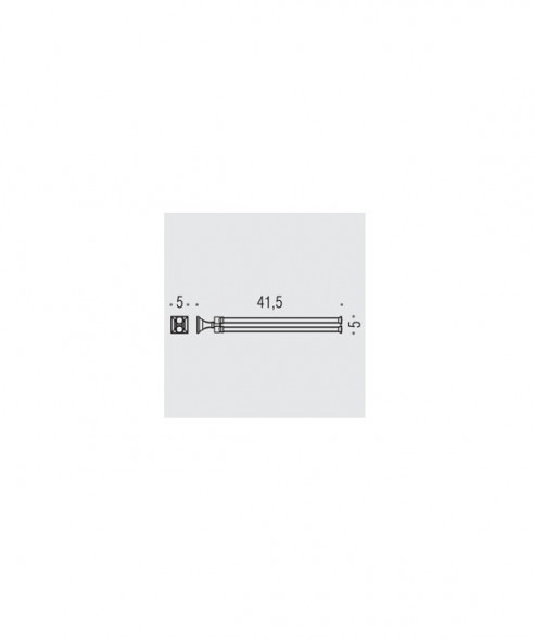 Полотенцедержатель COLOMBO DESIGN PORTOFINO B3212 двойной цвет хром B3212.CR